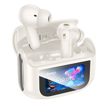 Заредете изображение във визуализатора на галерията – HOCO wireless earphones bluetooth with touch screen TWS ANC + ENC EQ21 cloudy white
