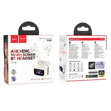 Заредете изображение във визуализатора на галерията – HOCO wireless earphones bluetooth with touch screen TWS ANC + ENC EQ21 cloudy white
