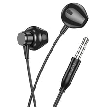 Заредете изображение във визуализатора на галерията – HOCO wire earphones Jack 3,5 mm with microphone M125 black
