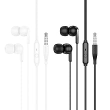 Заредете изображение във визуализатора на галерията – HOCO wire earphones Jack 3,5 mm with microphone M124 black

