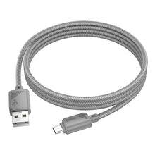 Заредете изображение във визуализатора на галерията – Кабел Hoco USB A to Micro USB 2,4A X113 1 m сив
