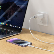 Заредете изображение във визуализатора на галерията – Кабел Hoco USB A to Lightning 2,4A X108 1 m бял
