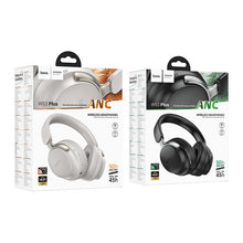 Заредете изображение във визуализатора на галерията – HOCO wireless headphones bluetooth ANC W53 Plus black
