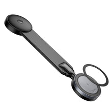 Заредете изображение във визуализатора на галерията – HOCO car holder with wireless charging for center console compatible with MagSafe 15W HW29 black metal gray
