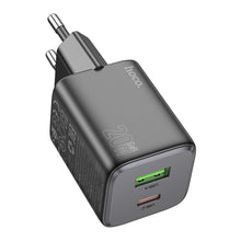 Заредете изображение във визуализатора на галерията – HOCO зарядно Type C PD QC 30W GaN N43 ледено синьо
