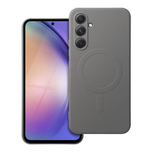 Заредете изображение във визуализатора на галерията – Гръб SILICONE MAG COVER съвместим с MagSafe за SAMSUNG A54 сив titatnium
