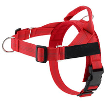 Заредете изображение във визуализатора на галерията – Dog harness REFLECTIVE SILK size XS red

