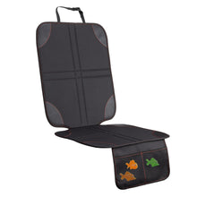 Заредете изображение във визуализатора на галерията – Protective mat for car seat with organizer black
