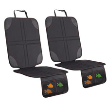 Заредете изображение във визуализатора на галерията – Protective mat for car seat with organizer black
