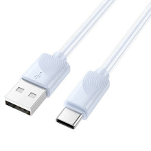 Заредете изображение във визуализатора на галерията – Кабел Hoco USB A to Lightning 2,4 A X114 1 m син
