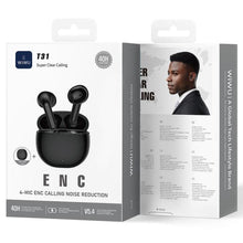 Заредете изображение във визуализатора на галерията – WiWU - TWS Earphones T31 - black
