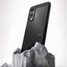 Заредете изображение във визуализатора на галерията – Оригинален гръб SPIGEN TOUGH ARMOR compatible with MagSafe for SAMSUNG S25 Edge черен
