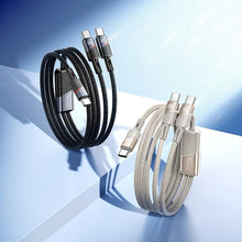 Заредете изображение във визуализатора на галерията – Cable 2in1 USB C to USB C / USB C Hoco 5A 100W 1,2 m U139 black
