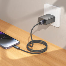 Заредете изображение във визуализатора на галерията – Cable USB A to Lightning Hoco 2,4A with display 1 m X112 black
