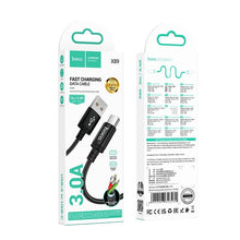 Заредете изображение във визуализатора на галерията – Cable USB A to USB C Hoco 3A 2 m X89 black
