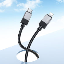 Заредете изображение във визуализатора на галерията – Кабел Hoco Type C to Lightning PD 27W X110 1 m черен
