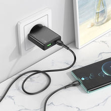 Заредете изображение във визуализатора на галерията – HOCO slim wall charger USB A + Type C PD QC3.0 3A 20W N38 black
