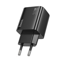 Заредете изображение във визуализатора на галерията – HOCO charger 2 x Type C + 2 x USB A PD QC3.0 3A 20W N56 black
