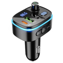 Заредете изображение във визуализатора на галерията – HOCO transmiter FM Bluetooth + 2xUSB + Typ C PD20W + QC3.0 Fast E62 black
