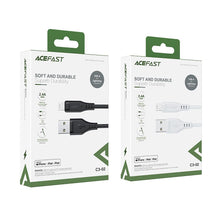 Заредете изображение във визуализатора на галерията – Acefast cable usb a tp lightning 8-pin mfi 2,4a c3-02 1,2m black
