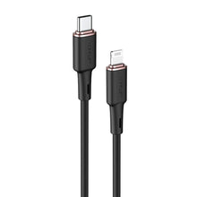 Заредете изображение във визуализатора на галерията – Acefast cable type c to lightning 8-pin mfi 3a pd30w c2-01 silicone 1,2m black
