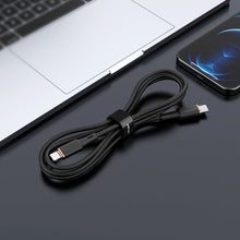 Заредете изображение във визуализатора на галерията – Acefast cable type c to lightning 8-pin mfi 3a pd30w c2-01 silicone 1,2m black
