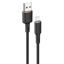 Заредете изображение във визуализатора на галерията – Acefast cable usb a tp lightning 8-pin mfi 2,4a c2-02 silicone 1,2m black
