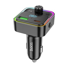 Заредете изображение във визуализатора на галерията – HOCO car charger Bravery PD30W QC3.0 + transmitter FM Bluetooth E81 black

