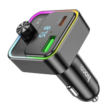 Заредете изображение във визуализатора на галерията – HOCO car charger Bravery PD30W QC3.0 + transmitter FM Bluetooth E81 black
