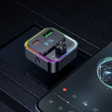 Заредете изображение във визуализатора на галерията – HOCO car charger Bravery PD30W QC3.0 + transmitter FM Bluetooth E81 black
