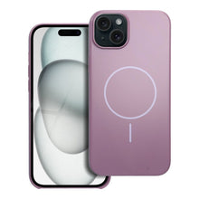 Заредете изображение във визуализатора на галерията – Glossy Mag Cover compatible with MagSafe for IPHONE 15 PLUS purple
