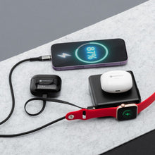 Заредете изображение във визуализатора на галерията – FORCELL F-ENERGY multifunctional charger 45W 6in1 with USB A and USB C sockets, power bank 15000mAh and wireless charging 15W
