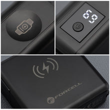 Заредете изображение във визуализатора на галерията – FORCELL F-ENERGY multifunctional charger 45W 6in1 with USB A and USB C sockets, power bank 15000mAh and wireless charging 15W
