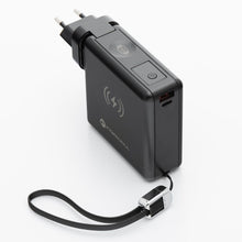 Заредете изображение във визуализатора на галерията – FORCELL F-ENERGY multifunctional charger 45W 6in1 with USB A and USB C sockets, power bank 15000mAh and wireless charging 15W

