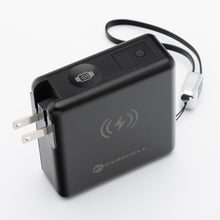 Заредете изображение във визуализатора на галерията – FORCELL F-ENERGY multifunctional charger 45W 6in1 with USB A and USB C sockets, power bank 15000mAh and wireless charging 15W
