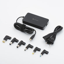 Заредете изображение във визуализатора на галерията – FORCELL F-ENERGY E856 uniwersal laptop charger 90W (6 adaptors) - czarny
