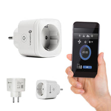 Заредете изображение във визуализатора на галерията – FORCELL F-ENERGY EU02 Smart Plug 230V with WiFi, programmer and Tuya/Amazon Alexa support - white
