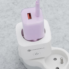 Заредете изображение във визуализатора на галерията – FORCELL F-ENERGY EU02 Smart Plug 230V with WiFi, programmer and Tuya/Amazon Alexa support - white

