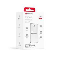 Заредете изображение във визуализатора на галерията – FORCELL F-ENERGY F5K8 Super Slim powerbank compatible with MagSafe PD3.0 QC4.0 15W 5000 mAh white
