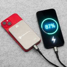 Заредете изображение във визуализатора на галерията – FORCELL F-ENERGY F5K8 Super Slim powerbank compatible with MagSafe PD3.0 QC4.0 15W 5000 mAh titanium dessert
