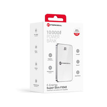 Заредете изображение във визуализатора на галерията – FORCELL F-ENERGY F10K8 Super Slim powerbank compatible with MagSafe PD3.0 QC4.0 15W 10000 mAh white
