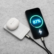Заредете изображение във визуализатора на галерията – FORCELL F-ENERGY F10K8 Super Slim powerbank compatible with MagSafe PD3.0 QC4.0 15W 10000 mAh white
