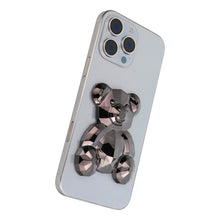 Заредете изображение във визуализатора на галерията – Phone stand BEAR - stick-on - black
