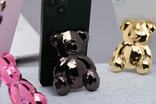 Заредете изображение във визуализатора на галерията – Phone stand BEAR - stick-on - black
