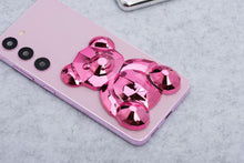 Заредете изображение във визуализатора на галерията – Phone stand BEAR - stick-on - pink
