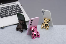 Заредете изображение във визуализатора на галерията – Phone stand BEAR - stick-on - pink
