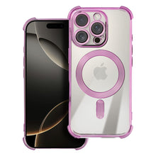 Заредете изображение във визуализатора на галерията – Гръб ANTISHOCK ELECTRO за IPHONE 17 Pro Max compatible with MagSafe розов
