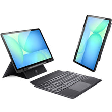 Заредете изображение във визуализатора на галерията – DUX DUCIS case DK foldable with Wireless Keyboard for SAMSUNG Tab S10 FE Plus black
