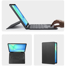 Заредете изображение във визуализатора на галерията – DUX DUCIS case DK foldable with Wireless Keyboard for SAMSUNG Tab S10 FE Plus black
