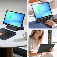 Заредете изображение във визуализатора на галерията – DUX DUCIS case DK foldable with Wireless Keyboard for SAMSUNG Tab S10 FE Plus black
